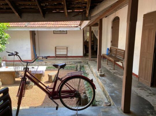 well-cultivated land with Walawwa-style house for sale in Nittambuwa