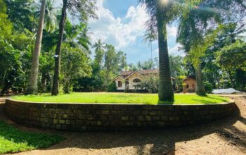 well-cultivated land with Walawwa-style house for sale in Nittambuwa