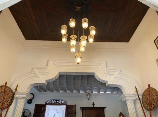 well-cultivated land with Walawwa-style house for sale in Nittambuwa