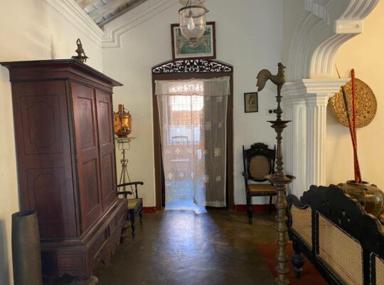 well-cultivated land with Walawwa-style house for sale in Nittambuwa